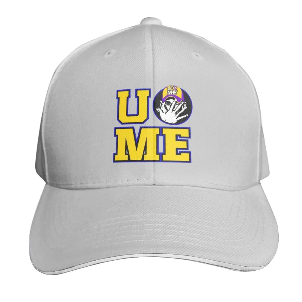 Yellow Wrestling Cena John White Custom Baseball Caps For Mens Unisex Male Beach Sunscreen Hat Snapback Cap
