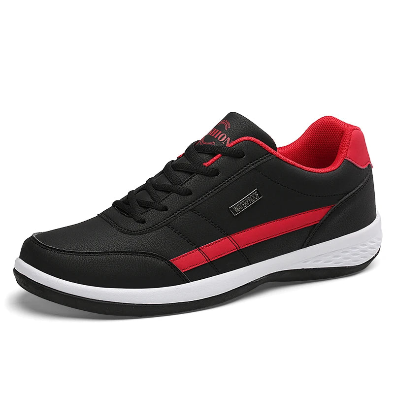 Chaussures de marche imperméables pour homme « Four Seasons » - Chaussures de sport décontractées en cuir pour homme - Chaussures de camping antidérapantes - Chaussures de tennis pour homme