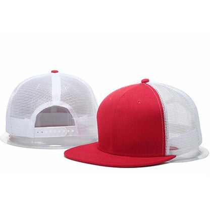 Herren-Kappen, flache Hüte, Hip-Hop-Snapbacks, ausgefallene Baseballkappen mit Nieten, Street-Dance-Kappen, trendige Mesh-Kappen mit Schirm, für Jugendliche, Jungen und Mädchen