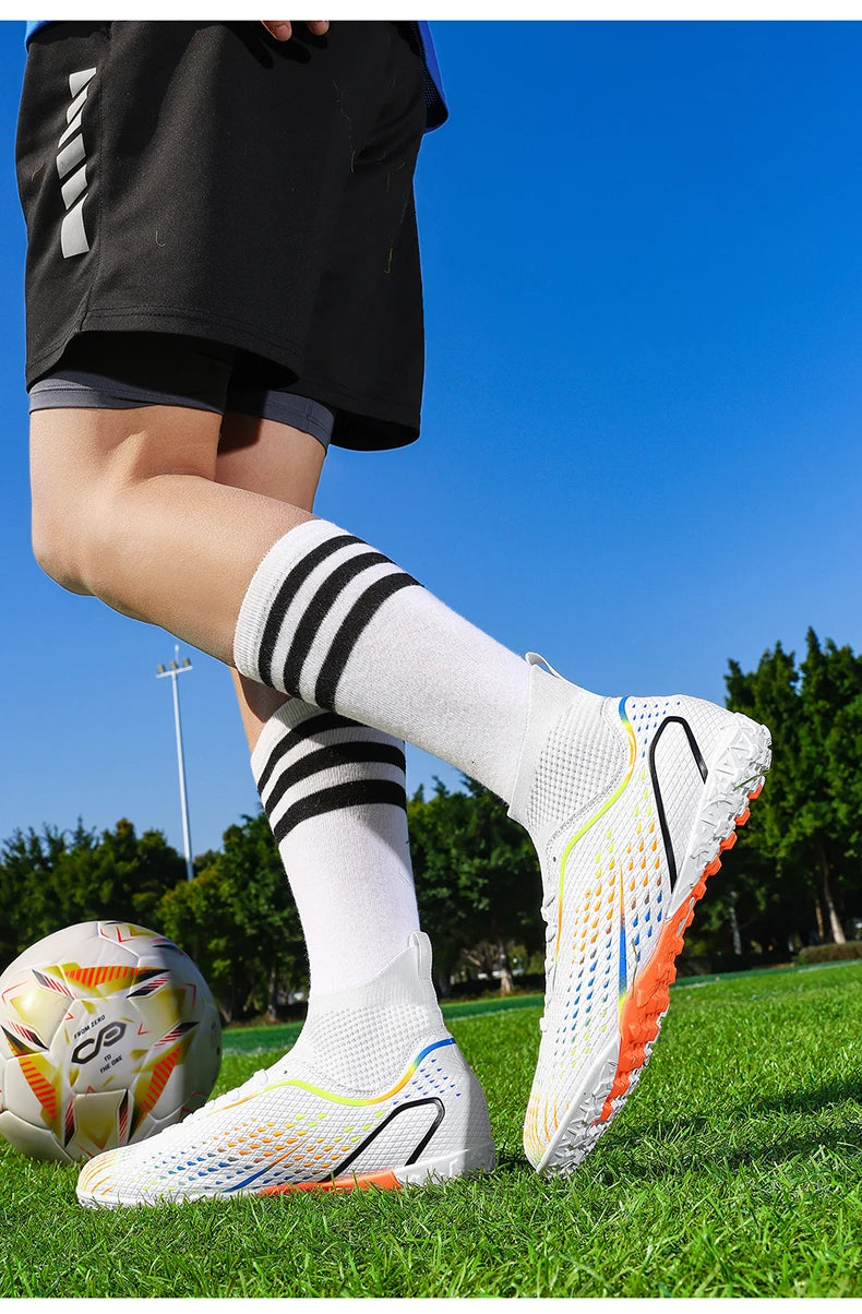 Chaussures de football pour homme - Chaussures de football de haute qualité - Chaussures de futsal unisexe pour femme - Crampons ultralégers professionnels TF/FG - Baskets