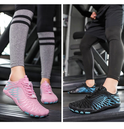 Men's Water Shoes and Women's Beach Barefoot Aqua Shoes, Quick-Dry Swimming, Wading Sports Sneakers for Upstream Boating, Fishing, Surfing