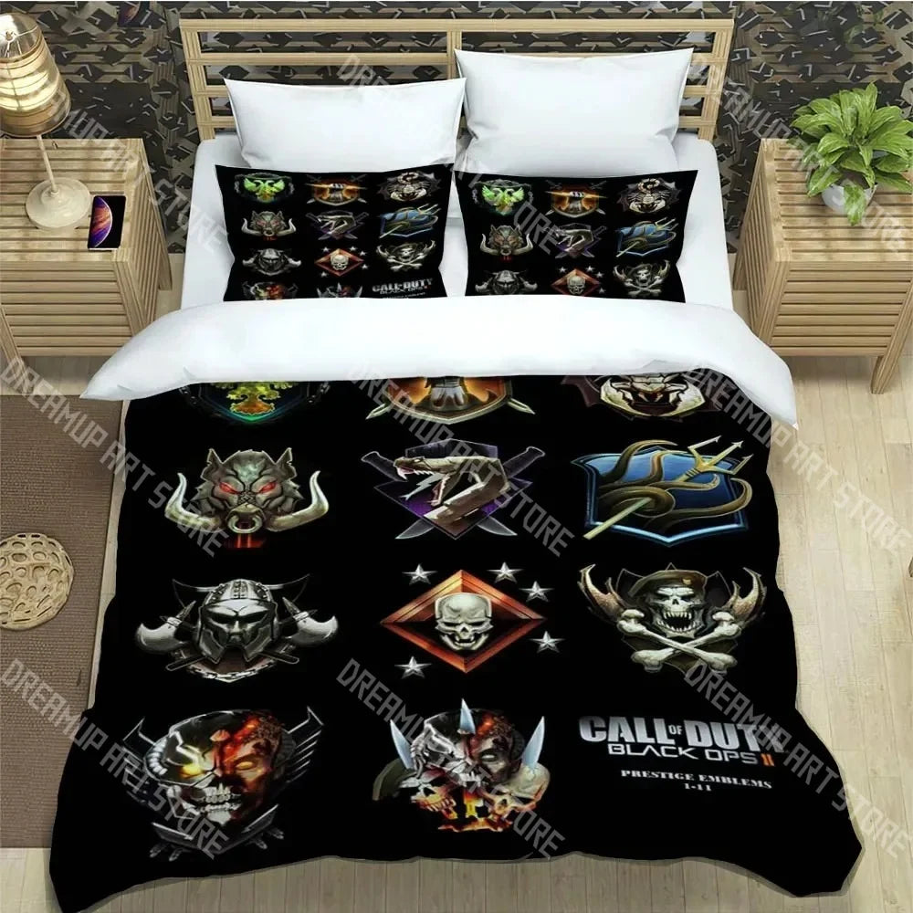 3D Print Call of Duty Game COD Bedding Set Twin Queen King Full Size Duvet Cover Pillowcase Bed boys girls Adult Home Textiles