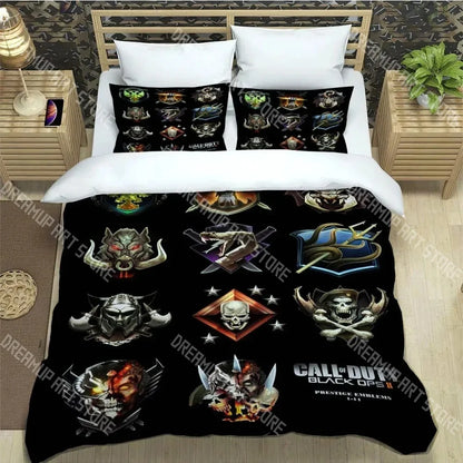 3D Print Call of Duty Game COD Bedding Set Twin Queen King Full Size Duvet Cover Pillowcase Bed boys girls Adult Home Textiles