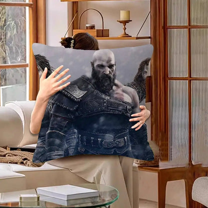 God Of War Video Game Pillow Gift Home Office Decoration Pillow Bedroom Sofa Car Cushion CoverPillow Case