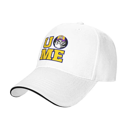Yellow Wrestling Cena John White Custom Baseball Caps For Mens Unisex Male Beach Sunscreen Hat Snapback Cap
