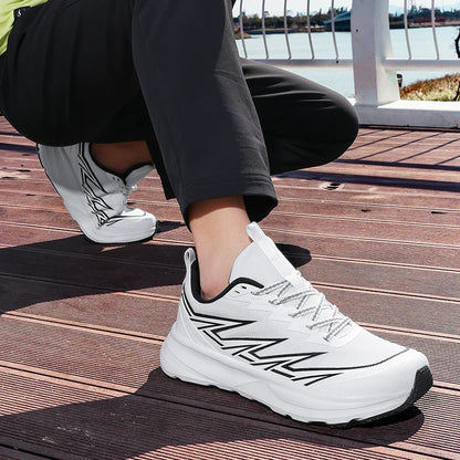 Chaussures de sport pour homme, forme large, confortables, en mesh respirant, pour le fitness en plein air et les trajets quotidiens, polyvalentes
