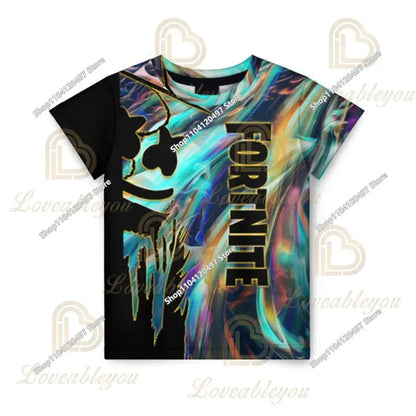 Fortnite T Shirt for Kids Banana Peely T-shirt Men's Women's Tshirt Battle Royale Game T Shirt Harajuku Summer Tops