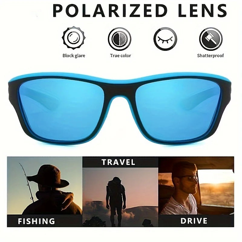 2 páry polarizovaných slunečních brýlí s obepínajícím rámem pro muže a ženy – ideální pro outdoorové sporty, cestování a řízení