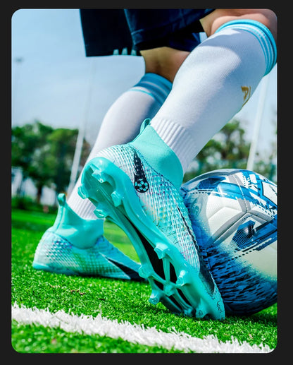 Chaussures de football pour hommes, chaussures de foot pour enfants, crampons de football professionnels pour femmes, chaussures antidérapantes TF/FG, chaussures de sport d'extérieur pour le football