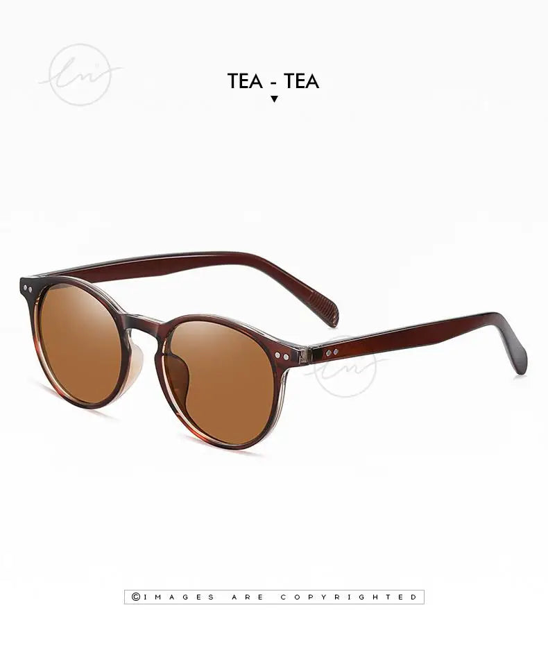 LM Retro kulaté sluneční brýle pro ženy a muže, ultralehké, TR90, polarizované, unisex, brýle na řízení, vintage sluneční brýle, UV400, Gafas De Sol