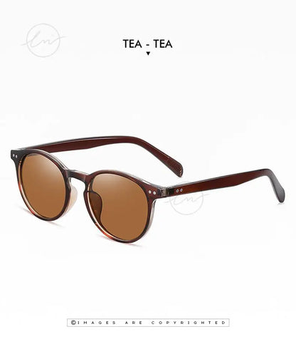 LM Retro kulaté sluneční brýle pro ženy a muže, ultralehké, TR90, polarizované, unisex, brýle na řízení, vintage sluneční brýle, UV400, Gafas De Sol