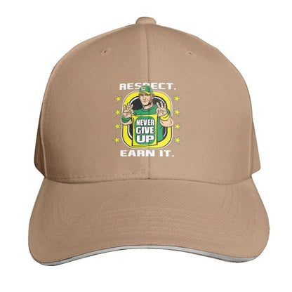 Yellow Wrestling Cena John White Custom Baseball Caps For Mens Unisex Male Beach Sunscreen Hat Snapback Cap