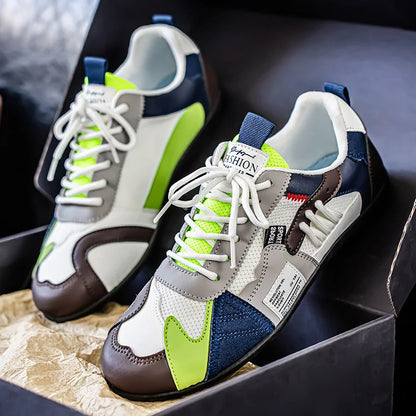 Four Seasons Large-Sized Men's Simple, Lightweight, Comfortable Leisure Sports Shoes - Trendy, Versatile, Durable High-Quality B