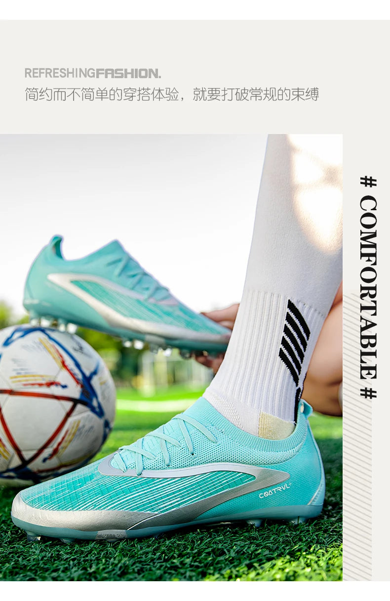 Men New TF Football Boots Sneakers Professional Society Casual Male Soccer Shoes Futsal High Quality Football Shoes Training