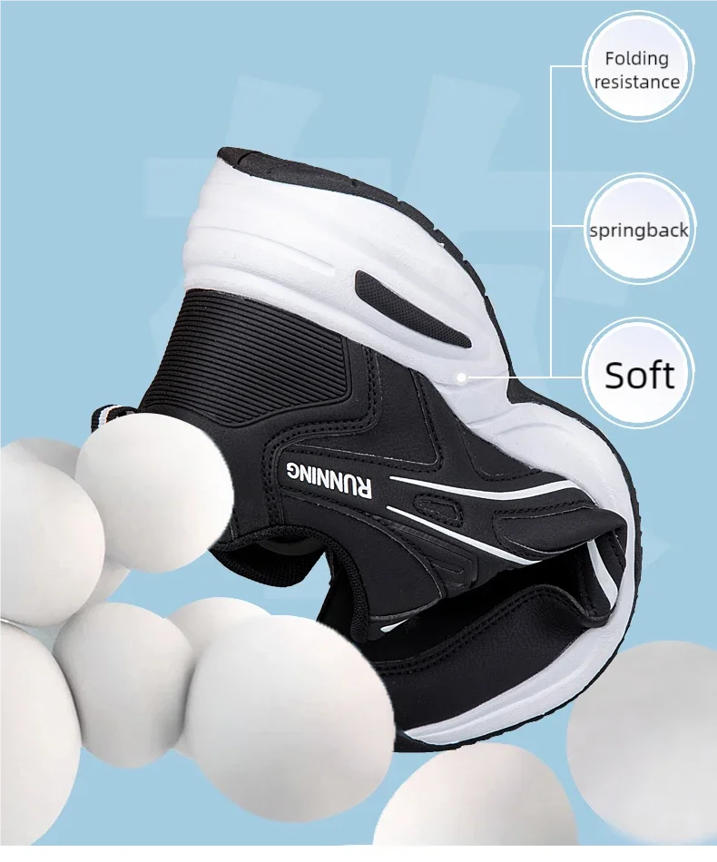 Men's classic retro casual sports shoes Four seasons soft-sole waterproof outdoor youth running shoes breathable light sneakers
