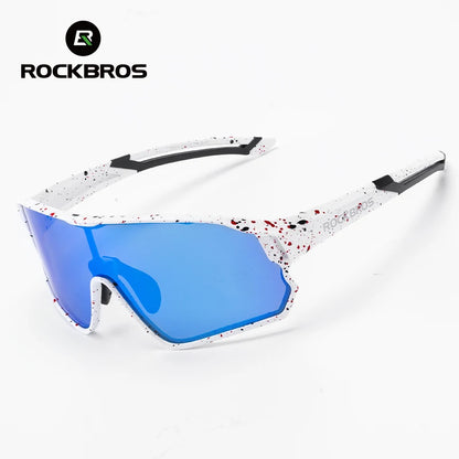 ROCKBROS Dětské polarizované fotochromatické cyklistické brýle s ochranou UV400, sluneční brýle pro outdoorové sporty, dětské brýle na horská kola (MTB)