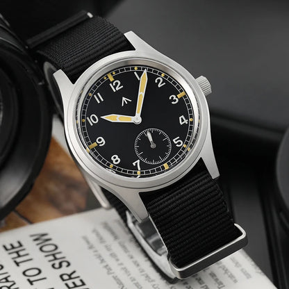 Militado V2 Version Military D12 Watch 36mm AR Sapphire Quartz Movement Watches Waterproof Sub-second Stainless Steel Wristwatch