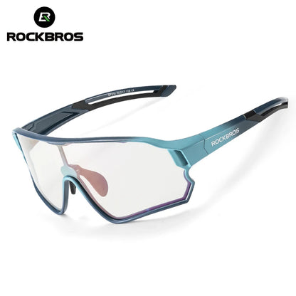ROCKBROS Dětské polarizované fotochromatické cyklistické brýle s ochranou UV400, sluneční brýle pro outdoorové sporty, dětské brýle na horská kola (MTB)
