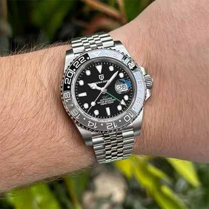 GMT Wristwatch PAGANI DESIGN Automatic Watch 40mm Mens Watch Top Brand Mechanical Watch 100M Waterproof Luminous Watches PD-1662