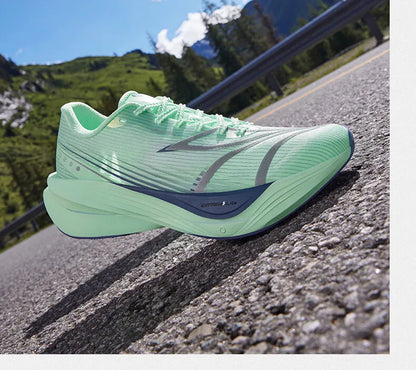 Sapatilhas de corrida masculinas 361 Degrees Furious ET com placa de carbono para maratona, reativas, respiráveis e amortecidas 672512216F
