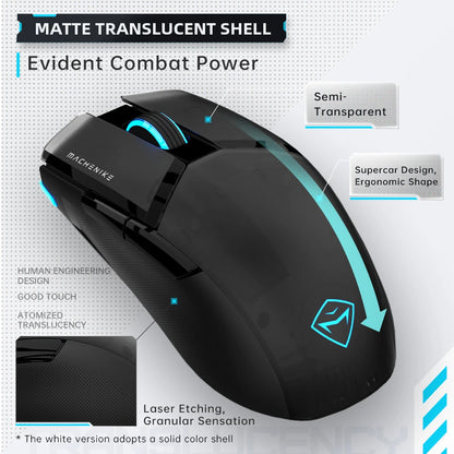 Machenike M7Pro Wired Gaming Mouse USB Instant A825 12800DPI 1000Hz 7 Button 65g RGB For Laptop PC Gamer