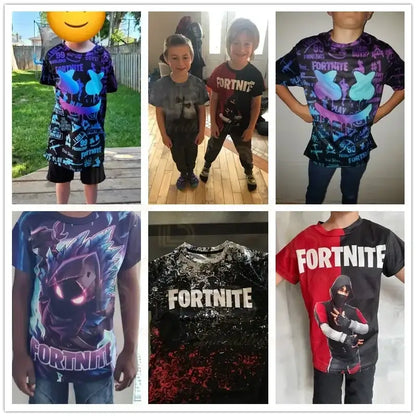 Bushranger Fortnite T Shirt for Kids 3D Print Banana Peely T-shirt Men Women's Tee Battle Royale Game Summer Tops Birthday Gifts