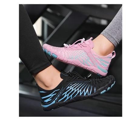 Men's Water Shoes and Women's Beach Barefoot Aqua Shoes, Quick-Dry Swimming, Wading Sports Sneakers for Upstream Boating, Fishing, Surfing