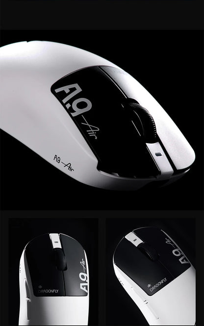 Mouse de gaming wireless ATK Dragonfly A9 Ultimate A9 Air PAW3950, ultra-ușor, ergonomic, pentru e-sports gamer FPS CSGO A9 Ultra