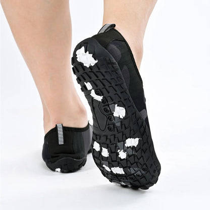 Oiaano Παπούτσια Barefoot Μαύρα με Φαρδύ Μπροστινό Μέρος για Άνδρες, Γυναικεία Αθλητικά Sneakers Unisex, Ανδρικά Υδάτινα Μποτάκια Aqua Beach με Μαλακή Σόλα, Ελαφριά και Διαπνέοντα