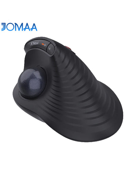 JOMAA Speed Roller Trackball Mouse, Wireless Thumb-Control Mouse, Silent Click, Rechargeable Ergonomic Trackball Mouse