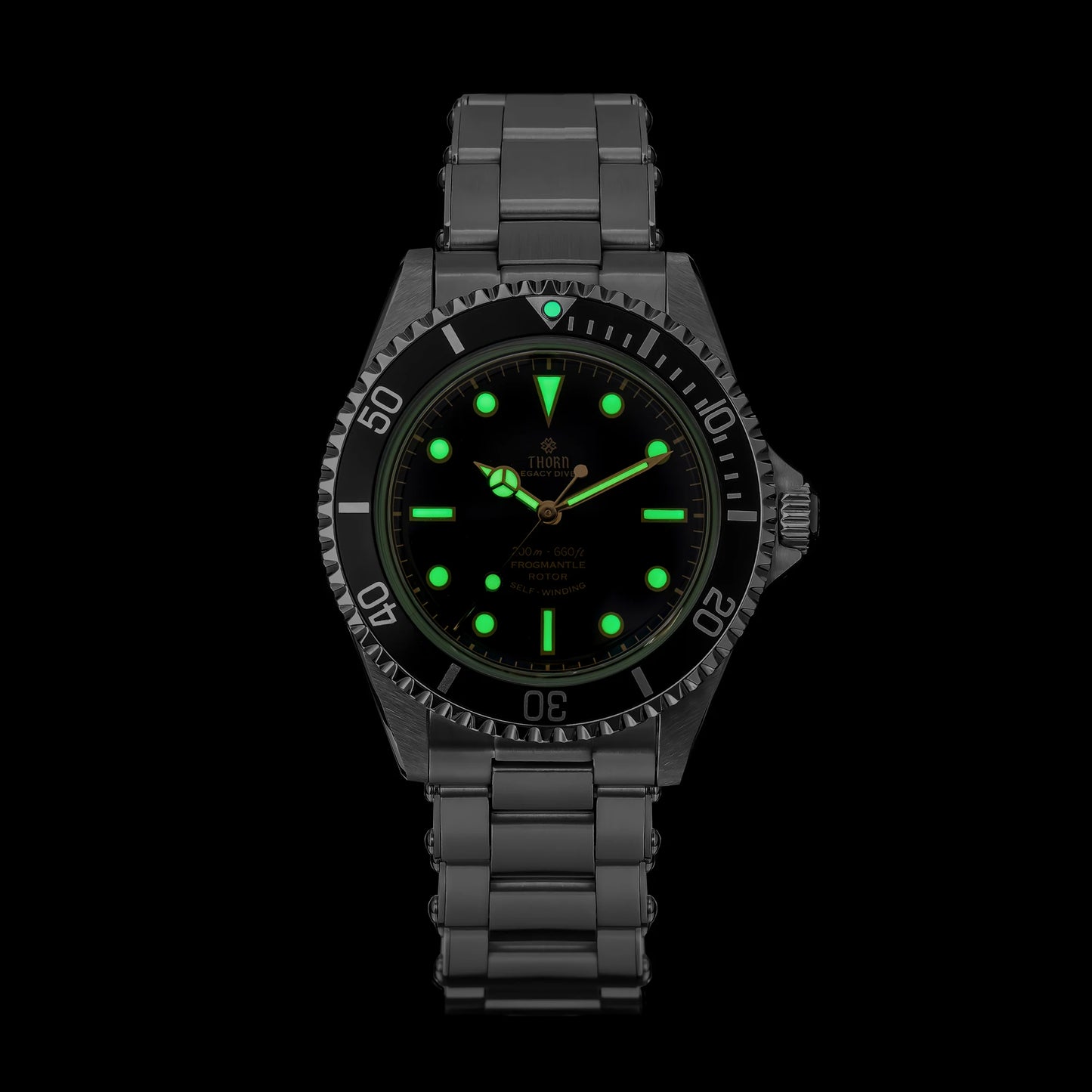 THORN T023 V2 40mm Men Watch 316 Stainless Steel PT5000 Automatic Movement Mechanical Watch Sapphire 200m Waterproof Writwatch