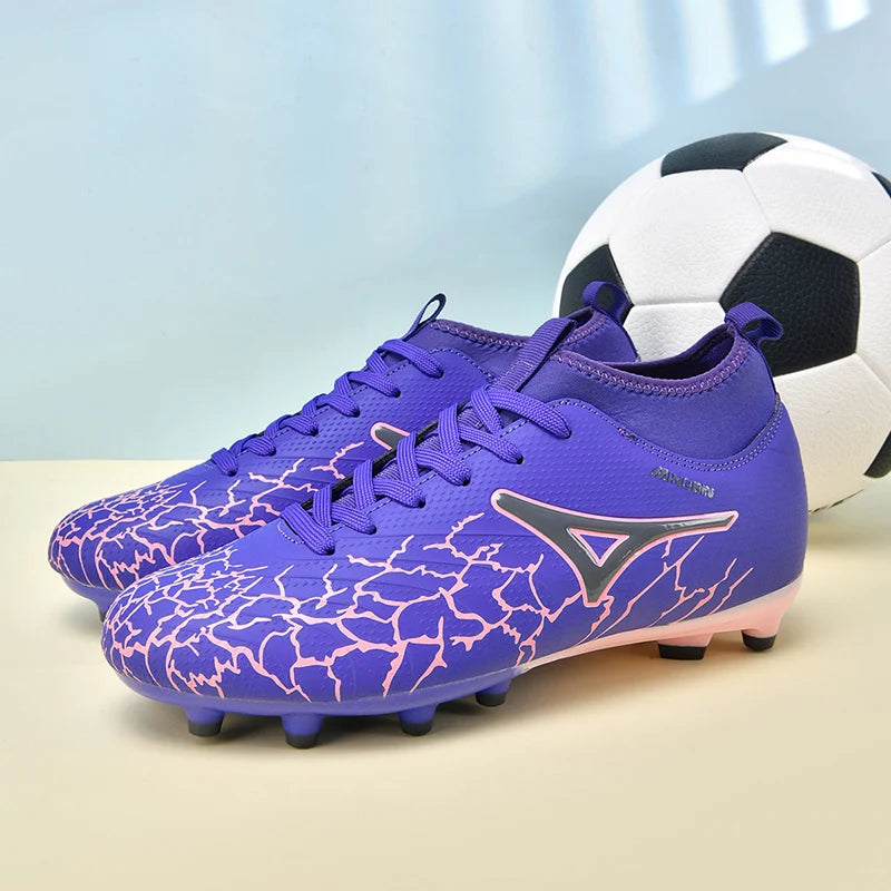 Chaussures de football pour hommes, crampons pour gazon naturel, chaussures de football unisexe, crampons longs « Society Spikes » FG, chaussures de football professionnelles, Chuteira