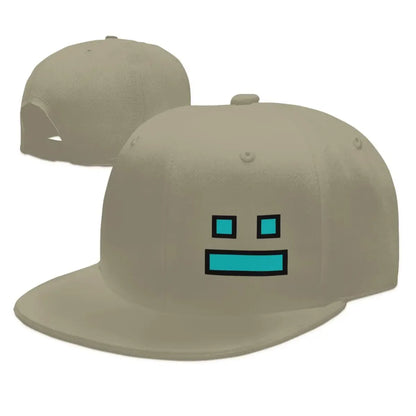 Videoherní kšiltovky Geometry Dash pro muže i ženy, nastavitelné kšiltovky, hiphopové kšiltovky, casquette