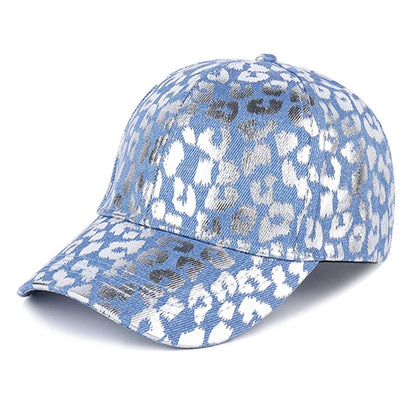 Leopard Print Plain Color Baseball Cap Breathable Sunshade Warm Couple Hat For Forthe four seasons