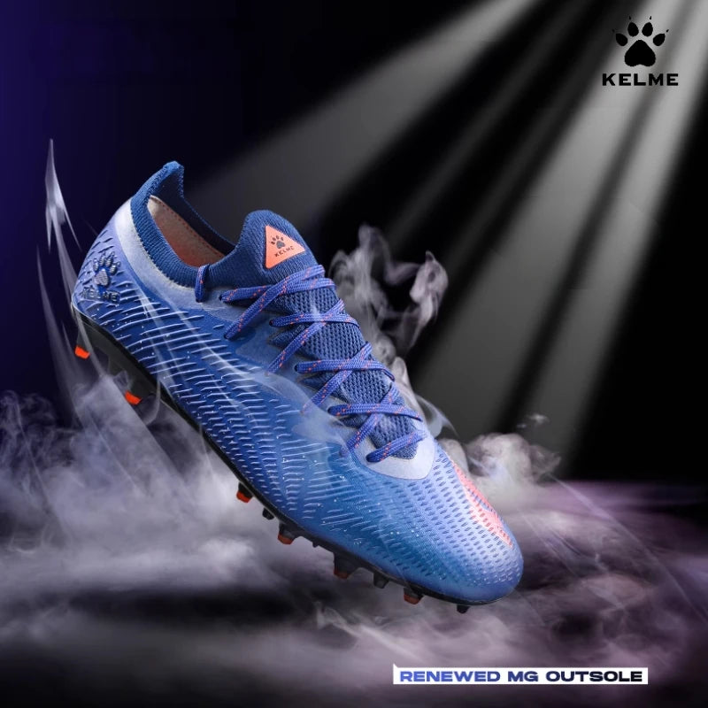 Chaussures de football professionnelles pour adultes Kelme Tf Nail Breaking, chaussures d'entraînement pour jeunes, chaussures de football Mg antidérapantes pour match