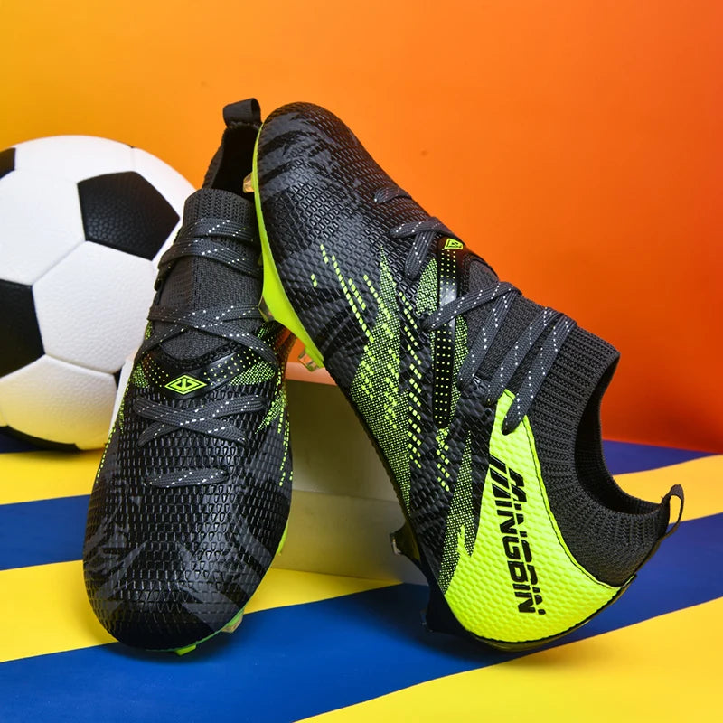 Chaussures de football pour homme, crampons, chaussures de football professionnelles, mailles respirantes, football junior, baskets antidérapantes pour homme, Society Chuteira