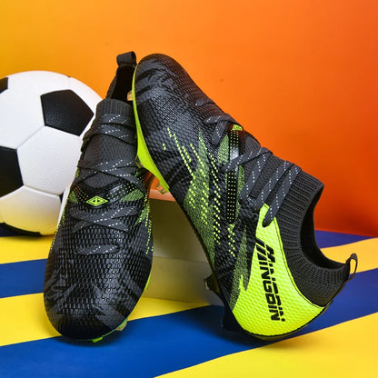 Chaussures de football pour homme, crampons, chaussures de football professionnelles, mailles respirantes, football junior, baskets antidérapantes pour homme, Society Chuteira
