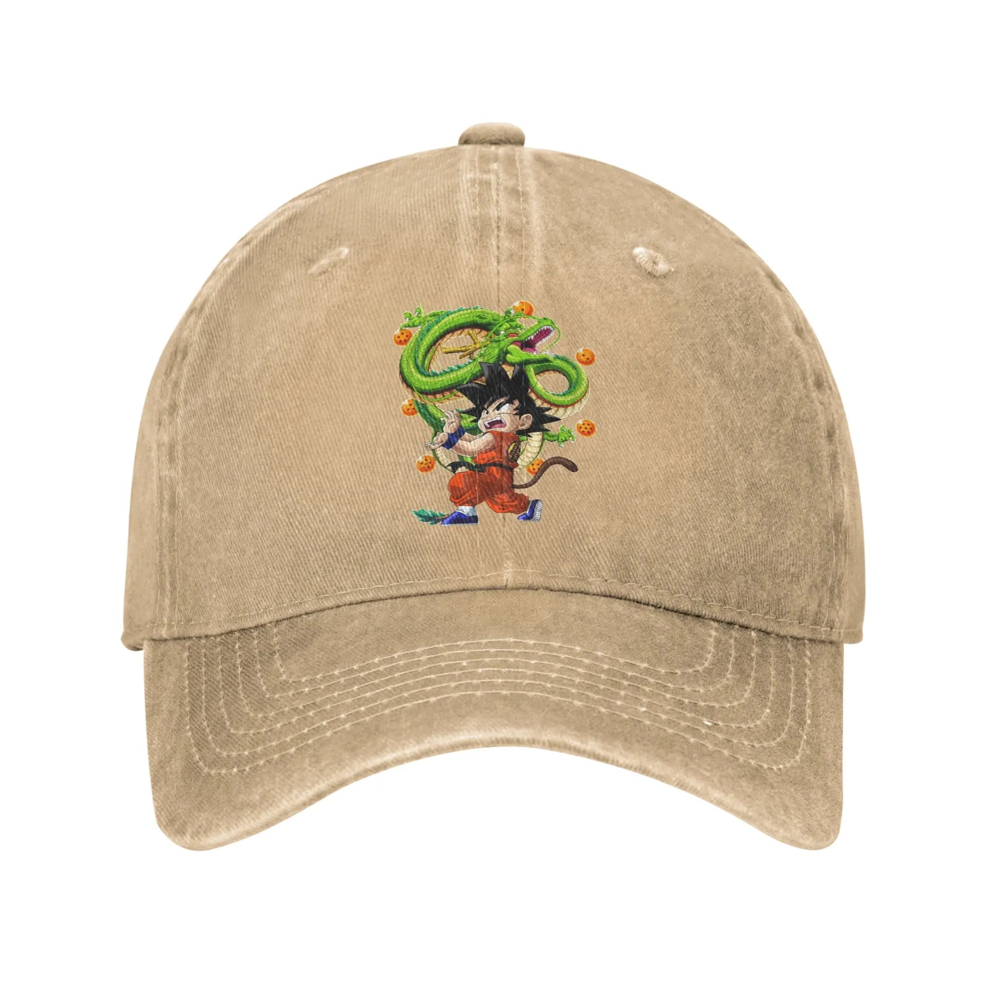 Retro Kamehameha Kid Goku Anime Baseball Caps Unisex Distressed Cotton Headwear Dragon Ball Outdoor Workouts Gift Hats Cap, produit gaming premium Fraquane