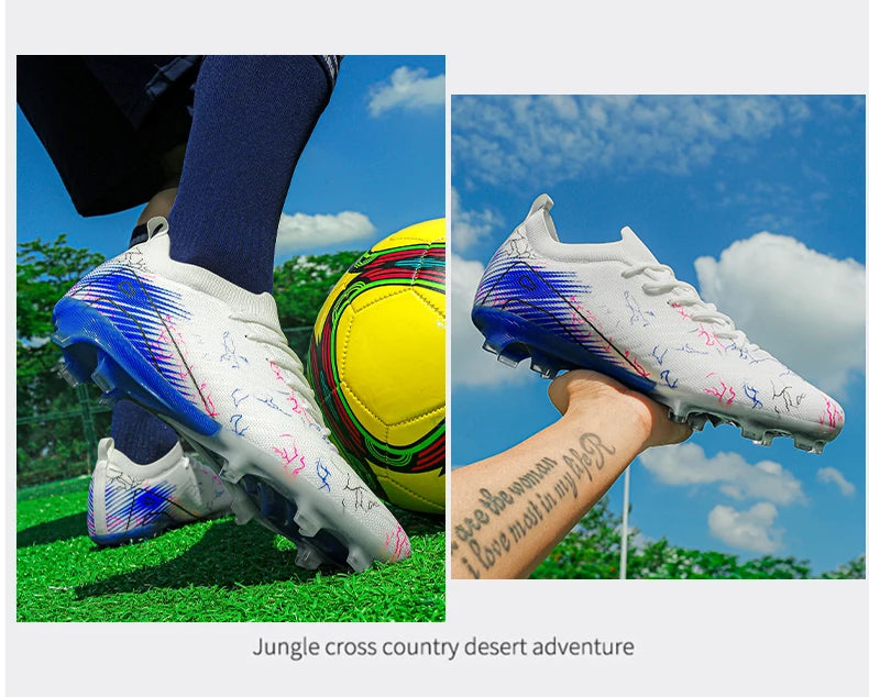 Chaussures de football pour homme, chaussures de foot antidérapantes, baskets d'entraînement FG, crampons de qualité supérieure, vente en gros, drop shipping, unisexe, adulte