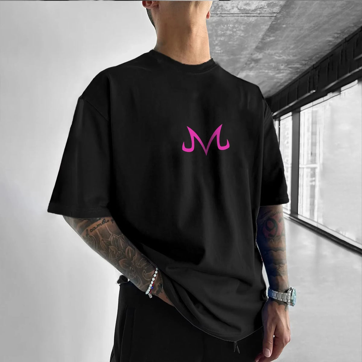 Dragon Ball GOKU Peripheral Printed T-shirt Bandai Loose Men's and Women's Summer Sweating Breathable Sports Short Sleeve
