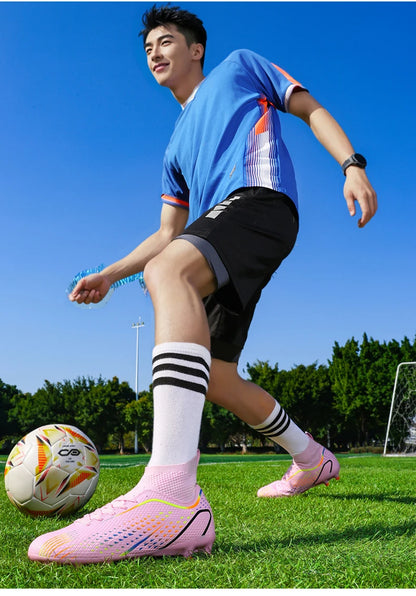 Chaussures de football pour homme - Chaussures de futsal de haute qualité - Crampons unisexes - Chaussures ultralégères pour femme - Chaussures de sport professionnelles TF/FG