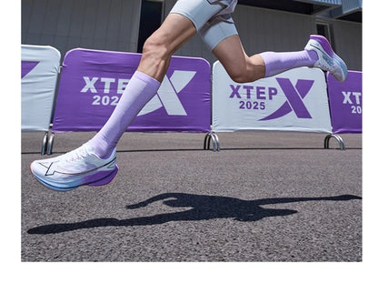 Xtep Shyft 1.0 Professional Running Shoes For Men 2025 Summer Marathon Shock Absorbing Carbon Plate Racing Shoes 875319110083