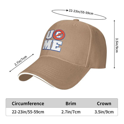 Yellow Wrestling Cena John White Custom Baseball Caps For Mens Unisex Male Beach Sunscreen Hat Snapback Cap