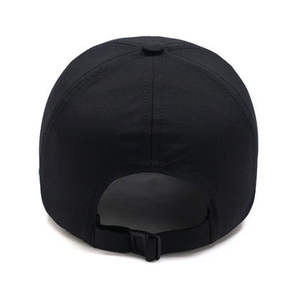 Solid Sports Baseball Cap, Sun Protection Quick Drying Snap Buckle Soft Top Casual Outdoor Dad Hat For Adults