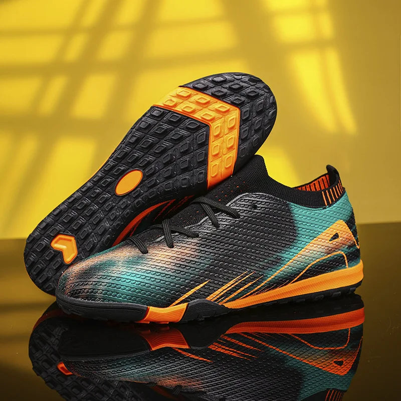 Professional Men's Outdoor FG Bottomed Football Shoes Adult Durable Comfortable Training Shoes Teenagers Non Slip Soccer Shoes