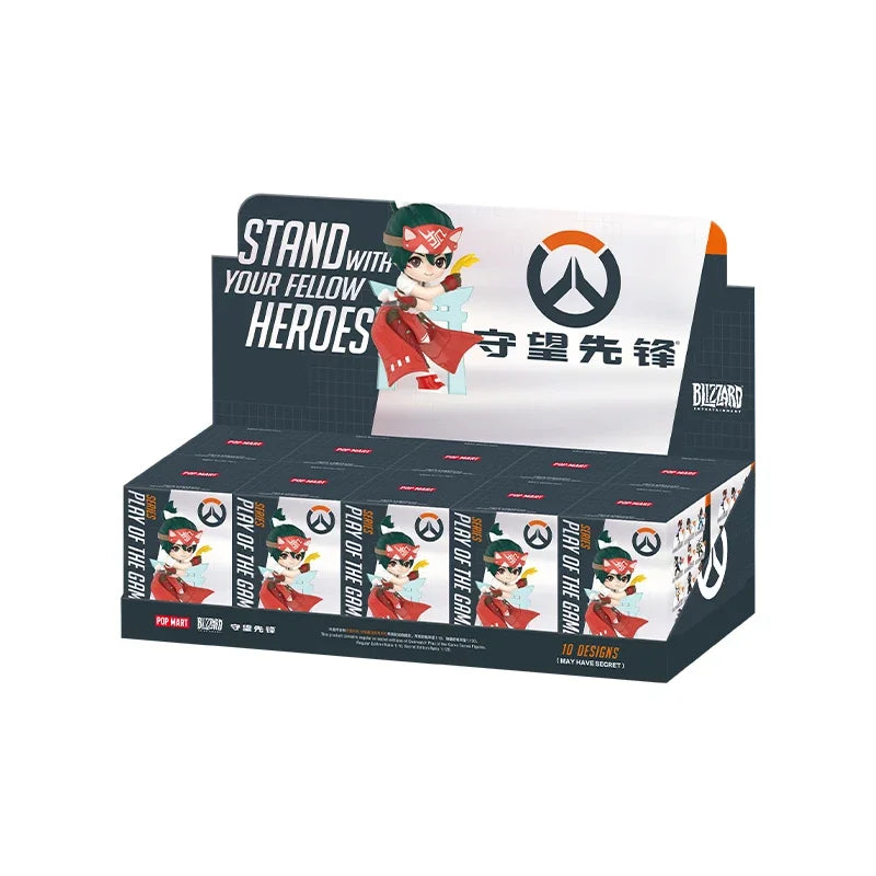 POP MART Overwatch Play of The Game Series Original Blind Box Surprise Mystery Box Cute Anime Action Figure Ornaments Figurines