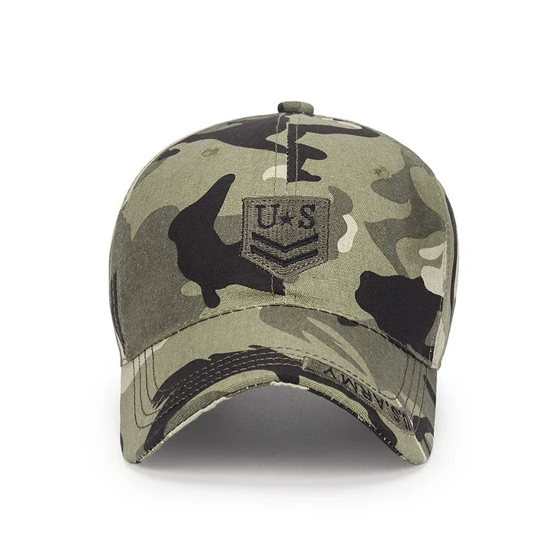 Casquette de baseball camouflage à visière en coton doux, printemps-automne, pour les loisirs en plein air, polyvalente