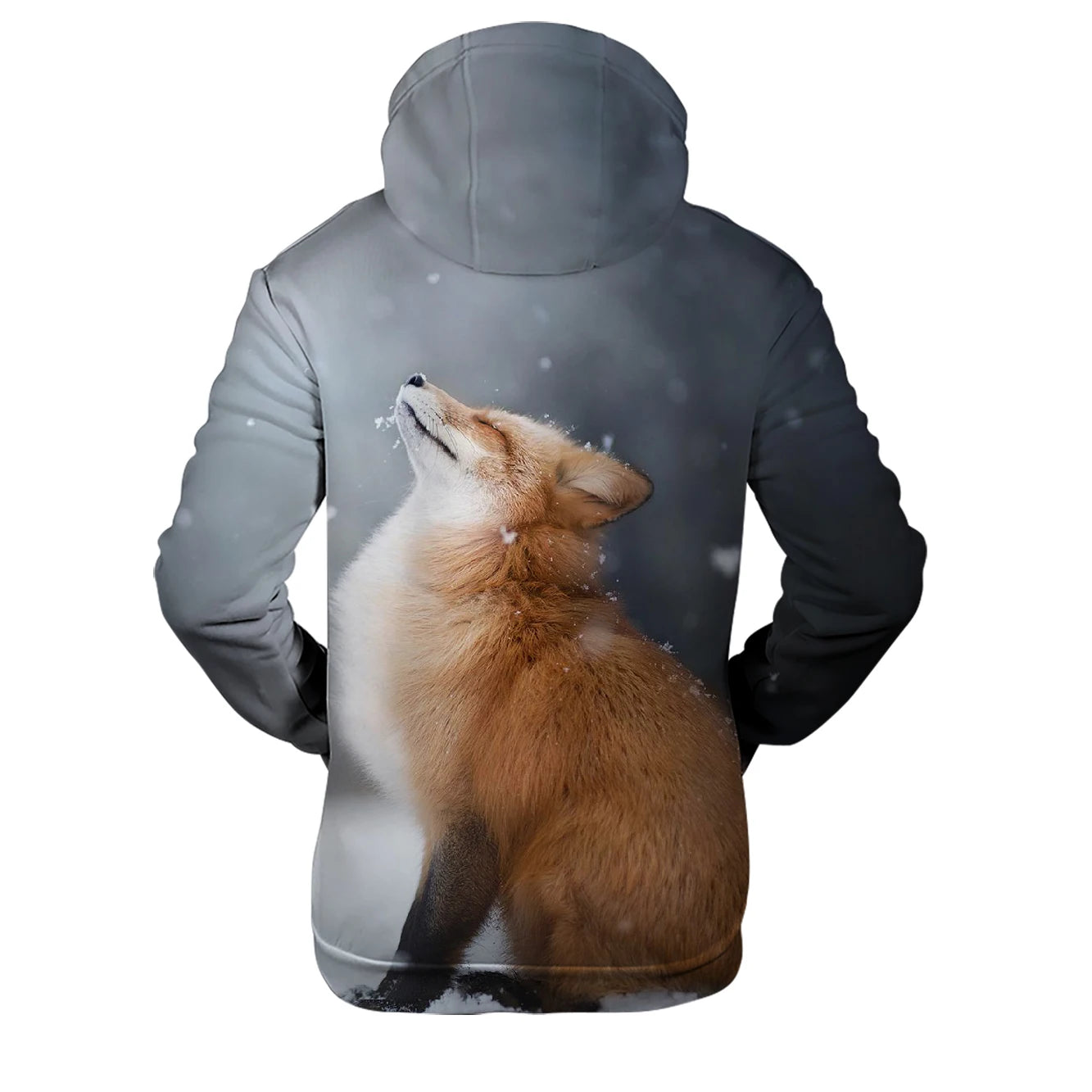 Populära hiphop-hoodies med ny 3D-rävprint, bekväma sweatshirts för män/kvinnor och vuxna/barn, avslappnade pullovers