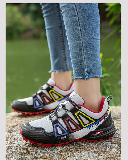 Women's Hiking Shoes Waterproof Outdoor Sports Shoes Women's Walking Travel Sports Shoes Bicycle Sports Shoes Running Shoes