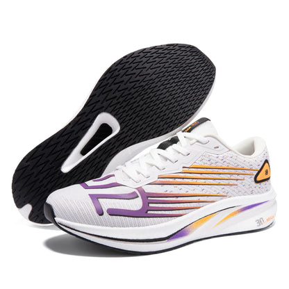 Baasploa Men Running Shoes Professional Training Women Carbon Plate Mesh Breathable Sneakers Male Lightweight Unisex Sport Shoes